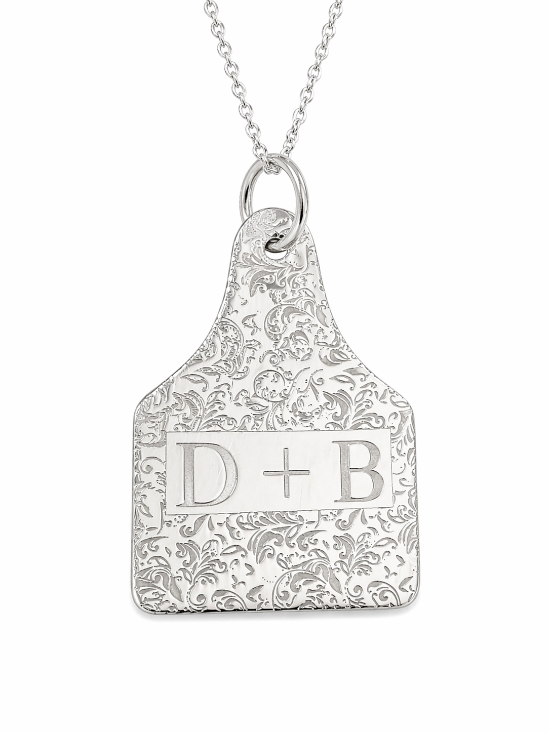 Large Cow Tag Pendant
