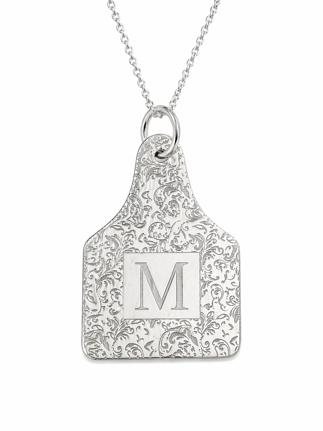 Large Cow Tag Pendant