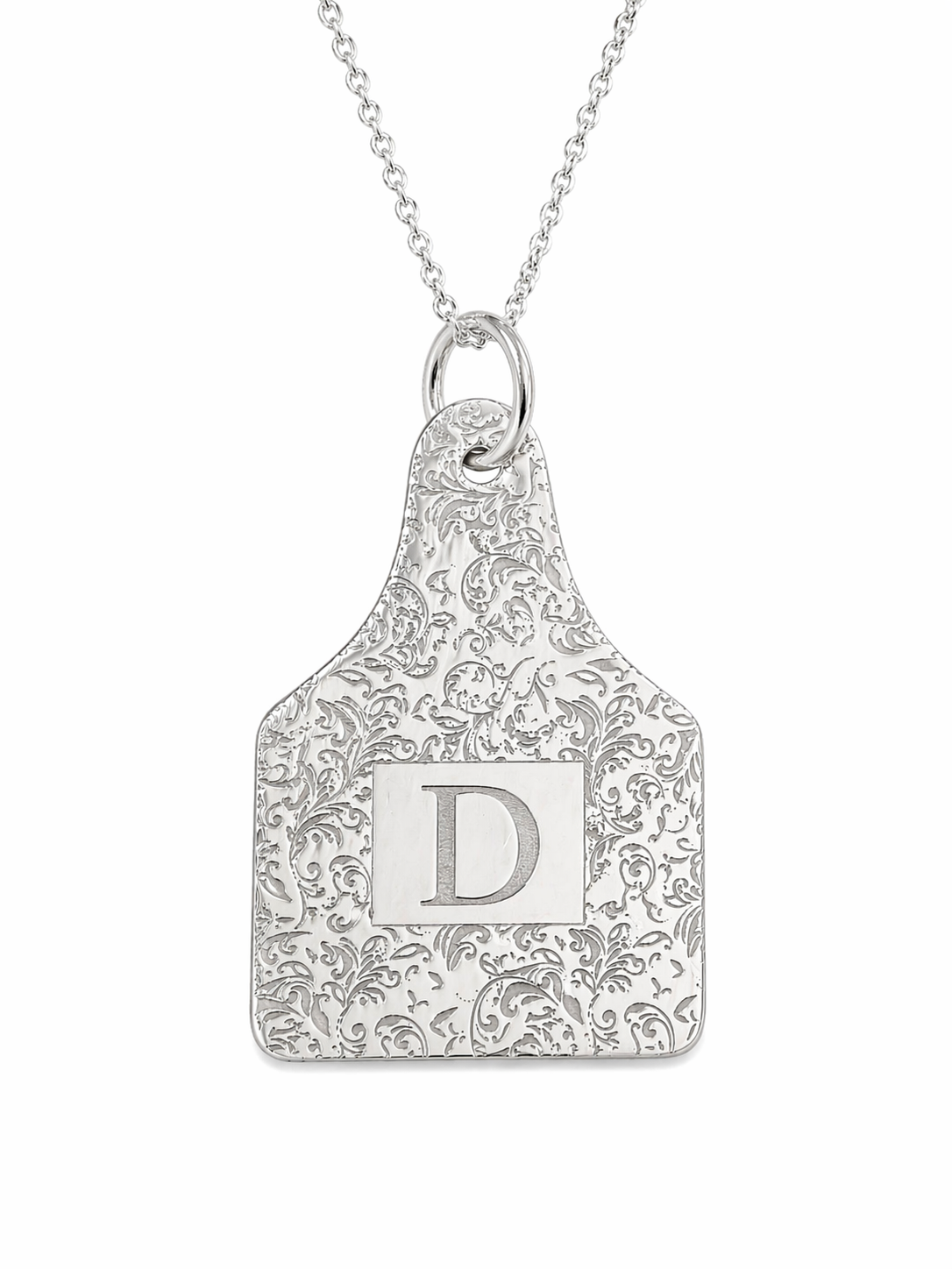 Large Cow Tag Pendant
