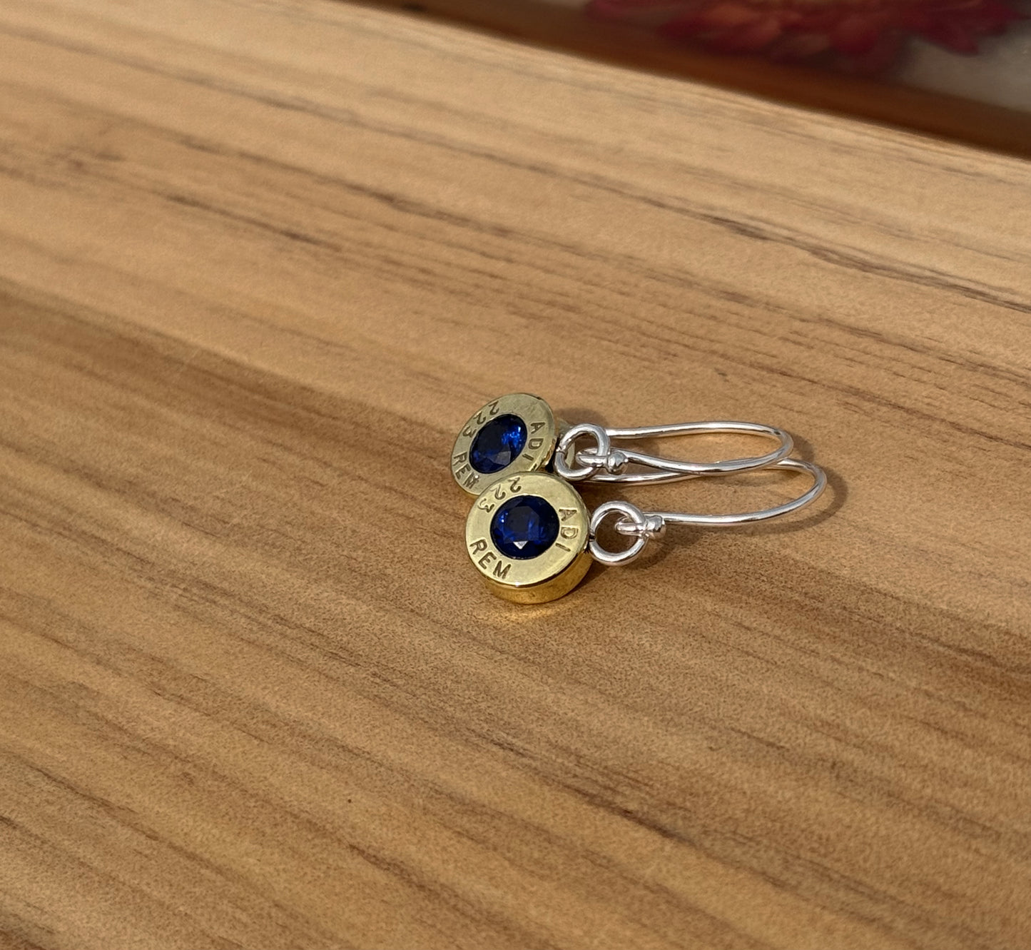 The Sapphire Bullet Earrings