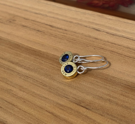 The Sapphire Bullet Earrings